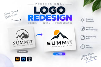 create a modern logo redesign