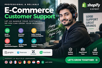 provide professional shopify and ecommerce customer support