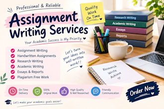 do research writing and summarise