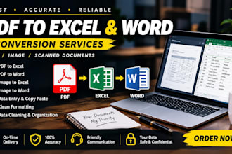 convert PDF or image to excel and word accurately