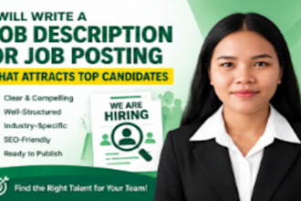write a job description or job posting that attracts top candidates