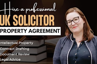 be UK solicitor for intellectual property agreement contract drafting and review
