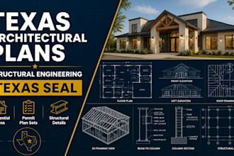 provide texas architectural plans, structural engineering and texas stamp