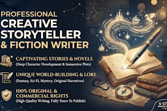 do compelling creative writing, ghostwriting, and fiction short stories