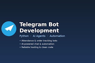 build a custom telegram bot for business automation