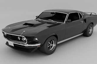 design 3d car parts, automotive models, custom body kits and vehicle components