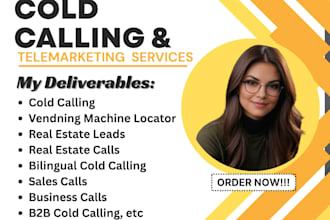 do vending machine cold calling, real estate cold caller, bilingual cold calling