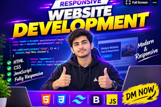 be HTML CSS static website maker or frontend web developer