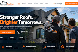 design wix roofing contractor website roof repair remodeling website