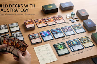 develop card game mechanics, card game design and trading card games