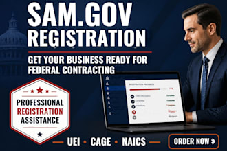 get your business registered on samgov and help you obtain uei and cage code