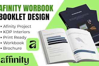 design print ready workbooks, booklet, kdp interiors, affinity publisher project