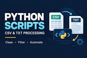 write python scripts to automate tasks and process files