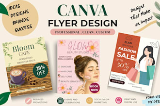 design a professional canva flyer or poster