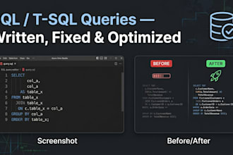 write optimize and fix sql tsql queries for your database