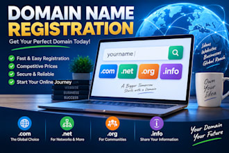 register a domain name for you