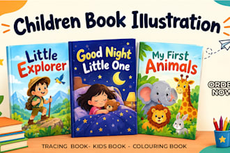 write and design children storybook, bible story, bedtime story, amazon kdp