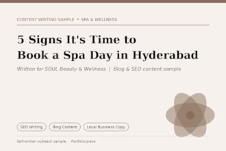 write SEO blog posts for your business
