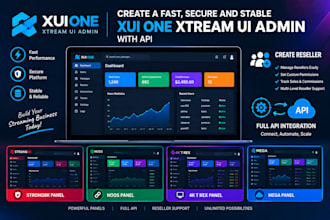 create reseller strong8k, xui panel, noos panel, 4k, trex panel, mega panel