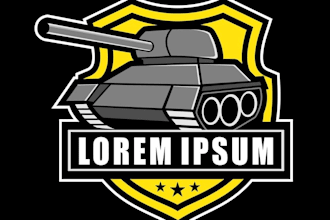 do eye catching tank logo design