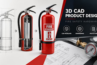 fire safety hardware,3d cad modeling, product design, engineering and prototype