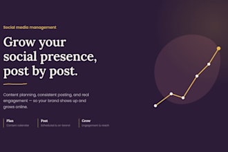manage your social media and grow online presence