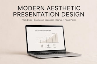 design modern and aesthetic canva presentation slides