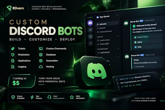 develop a custom discord bot for your server