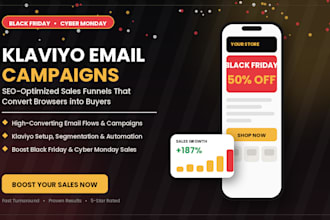 create seo black friday cyber monday klaviyo email campaign to boost your sales