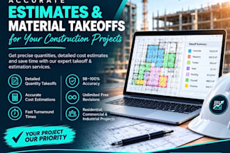 prepare material takeoff using your architectural plan, roofing cost estimation