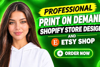 build shopify and etsy print on demand stores with printify
