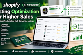 do ai powered shopify product research and listing optimization