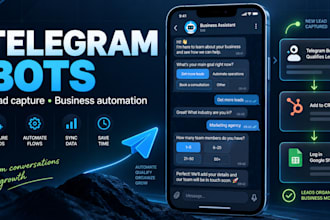 build a telegram bot for lead capture and business automation