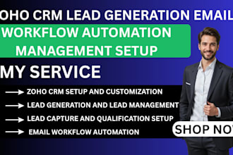 do zoho crm lead generation email workflow automation management setup