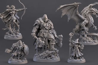 sculpt your dnd character or collectibles into detailed printable stl miniature