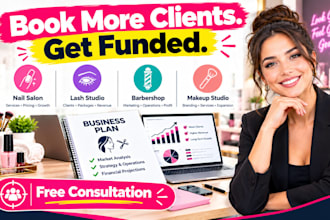 create a nail salon, lash studio, barbershop, or makeup studio business plan