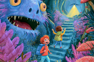 children story book illustration children story book