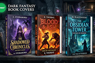design a professional book cover for kindle and print