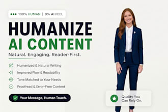 humanize ai content, edit and rewrite ai generated text