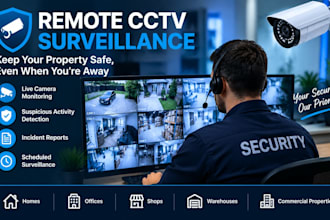provide professional remote cctv surveillance and security