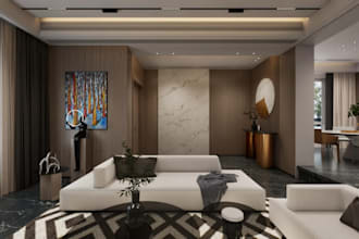 do 3d interior design and rendering for kitchen, bathroom, bedroom, living room