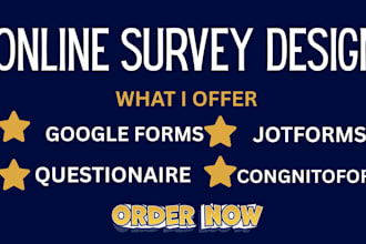 build your online survey, google forms  for market research