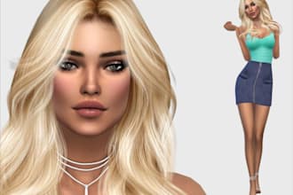 create sims 4 character for sims, design cc mods, cc, the sims 4, sims 4