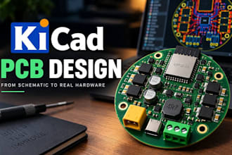 design and route high current pcb layout in kicad for power electronics