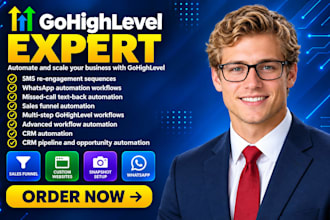 build gohighlevel lead reactivation sms whatsapp and sales automation funnels