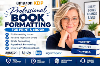 fix rejected KDP books and formatting errors