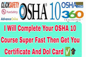 tutor for osha 10 30