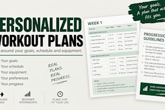 create an optimised workout plan tailored to your goals