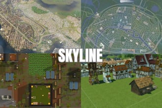make immersive maps, npcs, and skins for cities skylines, rimworld, sim4