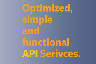 do API development, testing, debugging, documenting, hosting